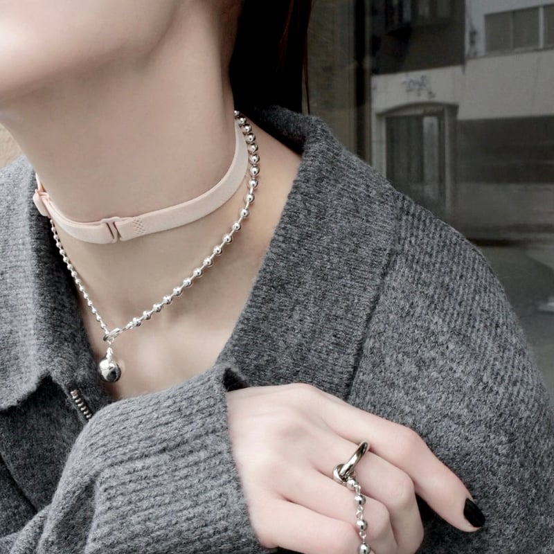 ソワリー soierie ネックレス ボールチェーン Soierie ネックレス 「Soierie/ソワリー」Pome ballchain