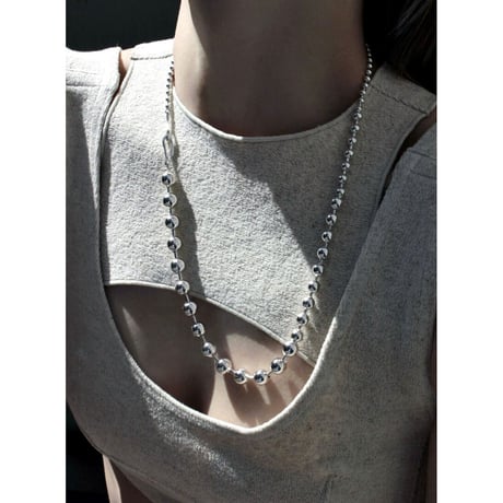 Ball chain hook necklace [Unisex line]
