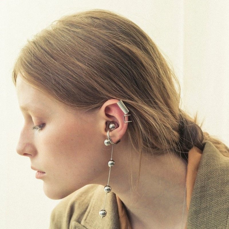 美品】Chieko+ caviar Ring と earcuff 2点セット Hook earcuff ring