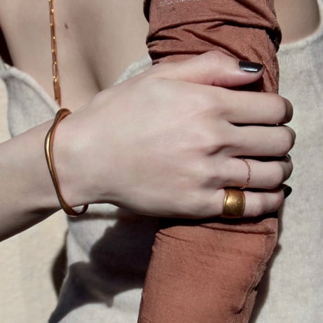 norme dew long frame necklace / SV925＋Gold Plated