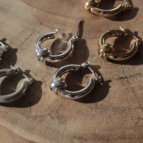 Metal furniture hoop pierce (gloss/2P) [Unisex line]