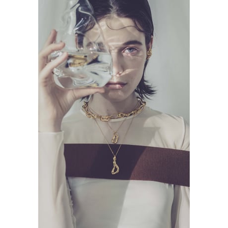 Clay long necklace