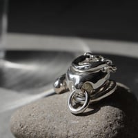 Vintage metal chain ring