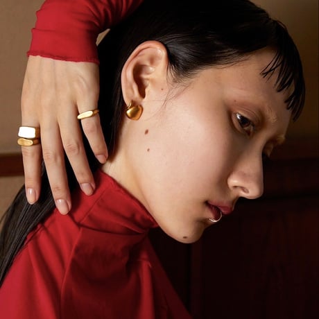 norme true circle half pierce (Matt) / SV925＋Gold Plated