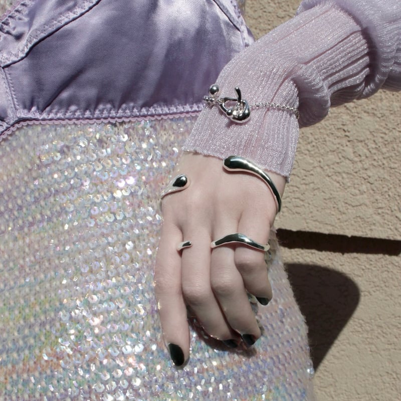 Metal art mantel bracelet | Soierie Online Store