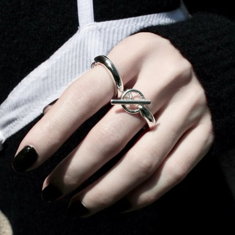 Vintage metal chain ring