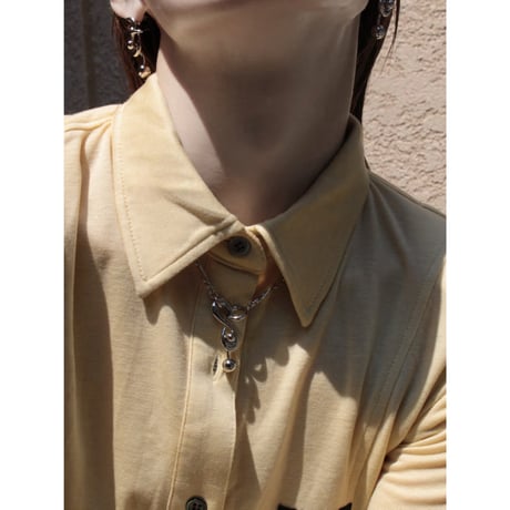 Tribal barbell necklace