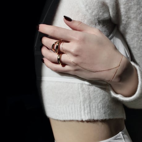 norme clear ring / SV925＋Gold Plated