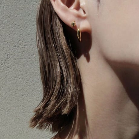 norme drop pierce / SV925＋Gold Plated