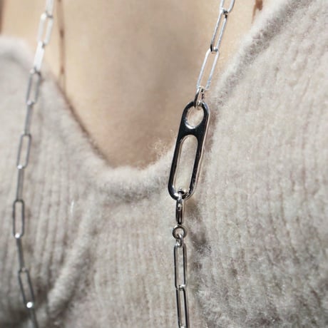 Gem clip necklace(3p set)
