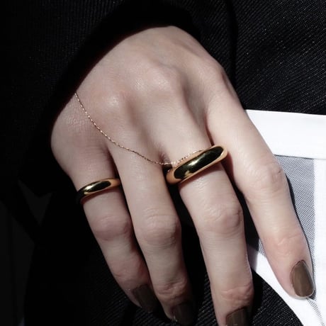 norme shimmer finger bracelet / K18