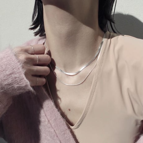 norme cord necklace (Silver)
