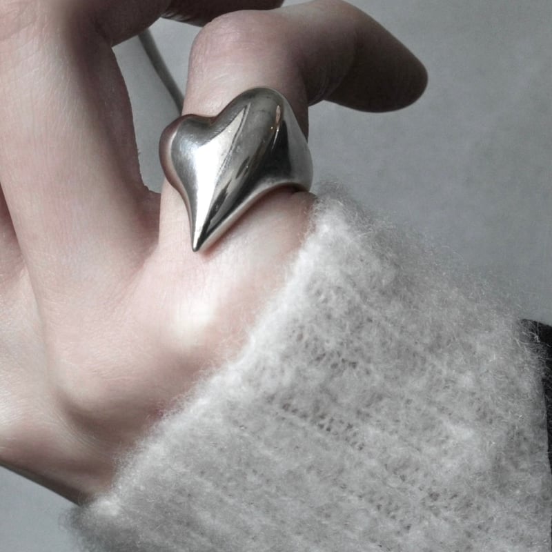 Heart ring / Silver 【Silver 925 product】 | Soie