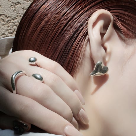 Heart pierce / Silver【Silver 925 product】