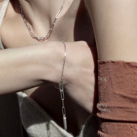norme dew long frame necklace / SV925