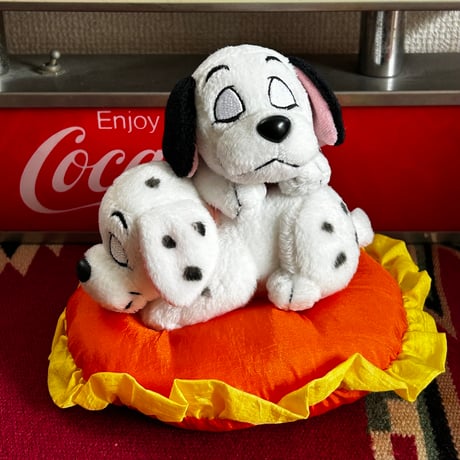 2000s SEGA Walt Disney 101 “BED” PLUSH DOLL／ 2000年製 セガ ディズニー 101匹わんちゃん “ベッド” ぬいぐるみ