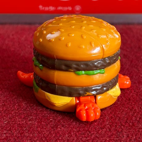 【当時モノ/ 稀少種】1990年 マクドナルド ハッピーセット “ビッグマック・オー・サウル・レックス” 変形トイ［平成レトロ雑貨/McDonald's］