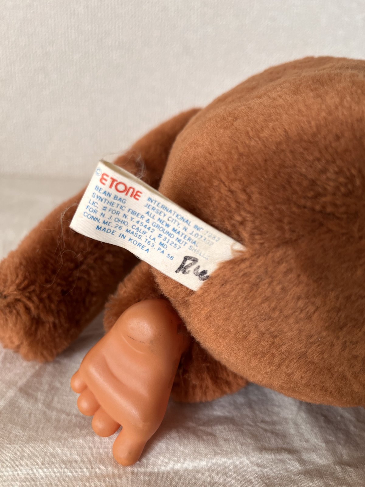 80s ETONE inc. NINTENDO「DONKEY KONG」PLUSH DOLL