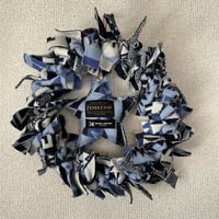 【公式コラボ / アップサイクル】Pendleton® × MB7r ウォール リース "トレイルヘッド ネイビー" ［ペンドルトコラボ/一点モノ］