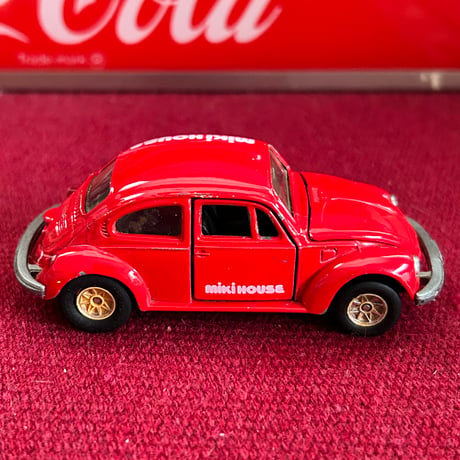 【当時モノ/ 稀少種】1980年代 日本製 トミカダンディ ミニカー "フォルクスワーゲン ビートル（ミキハウス別注）" ［企業モノ/ヴィンテージ］