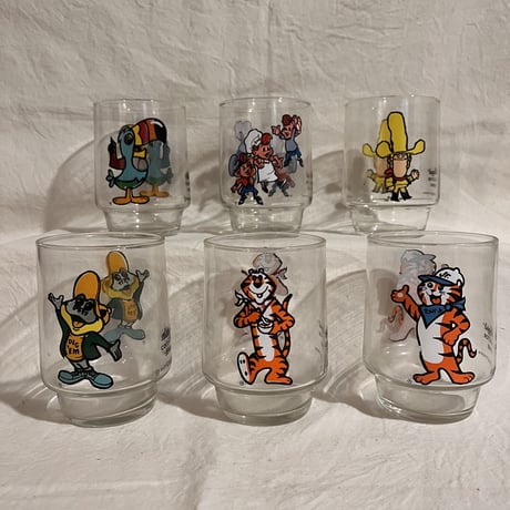 80年代　ケロッグ　牛乳瓶　トニータイガー　ガラスボトル　セット　￼アメトイ トニーザタイガー | STORES