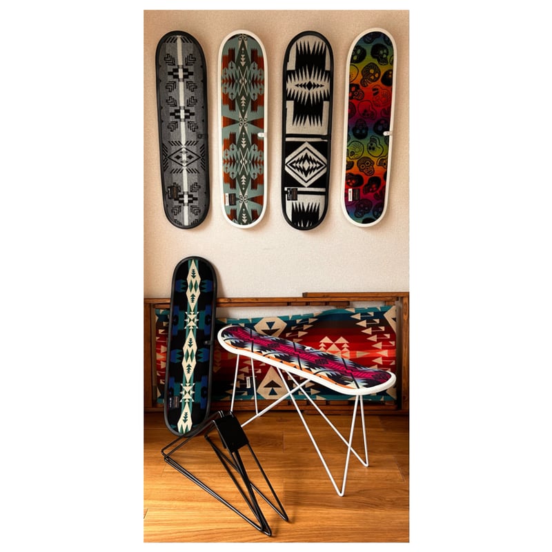 PENDLETON × MADE BY SEVENスケートボードベンチ　スツール 展示品／特別価格】PENDLETON® SKATEboard STOOL ／ペンドルトン®︎