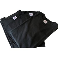 3枚まとめてお得【DEAD STOCK】anvil社製 無地 S/S TEE USAコットン使用 USメンズMサイズ 黒 / アンビル社 1990年代後半〜2000年代初頭 赤バータグ デッドストック