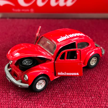 【当時モノ/ 稀少種】1980年代 日本製 トミカダンディ ミニカー "フォルクスワーゲン ビートル（ミキハウス別注）" ［企業モノ/ヴィンテージ］