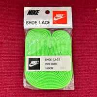 【当時モノ/ 未開封デッドストック】1991-1992年 NIKE ナイキ シューレース［稀少！NIKE JAPAN初代住所］蛍光グリーン / 平紐 / 160cm