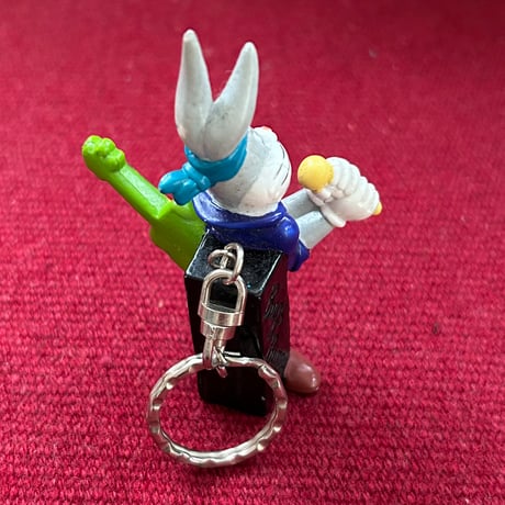 90s Looney Tunes “Rock star Bugs Bunny” KEY RING ／ 1995年製 ワーナーブラザーズ バッグスバニー キーホルダー