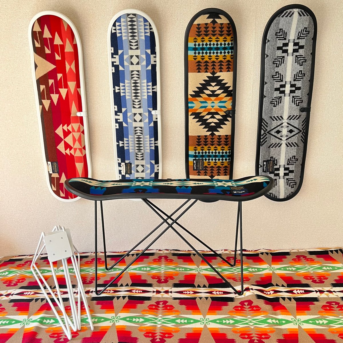 スケートデッキスツール MB7 MADE BY SEVEN REUSE スケートデッキスツール MB7 MADE BY SEVEN REUSE ペンドルトン☆MADE