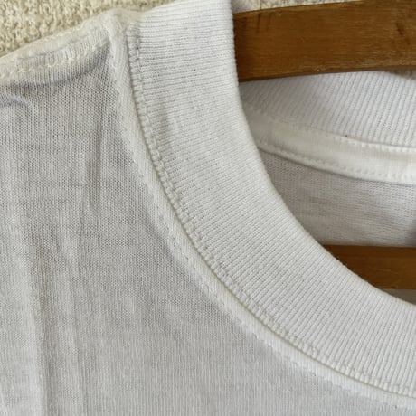 【DEAD STOCK】anvil社製 無地 S/S TEE USAコットン使用 USメンズMサイズ 白 /  アンビル社 1990年代後半〜2000年代初頭 製 赤バータグ デッドストック
