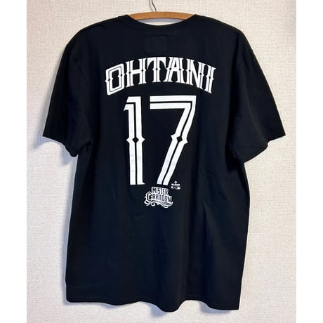 【当時モノ/ デッドストック】2023年 MLB ドジャース x ミスターカートゥーン コラボ 大谷翔平ver. BLACK Tシャツ[日本未発売モデル]