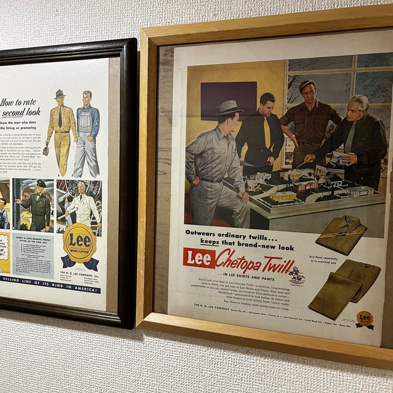 40s Lee Work Wear👖ADVERTISEMENT PAPER “second l