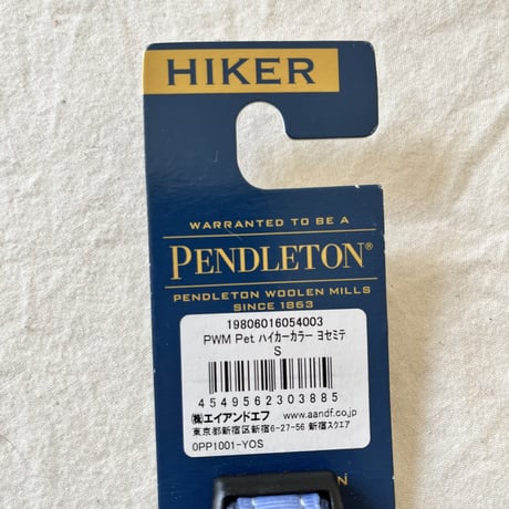 【展示品】 PENDLETON®  PET COLLECTION HIKER COLLAR - YOSEMITE　アメリカ製 首輪 ヨセミテ柄　Sサイズ