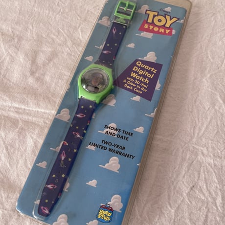 90s HASBRO inc. Disney TOY STORY「BUZZ LIGHTYEAR」TOY WATCH   1995年 ディズニー トイストリー バズ ライトイヤー 玩具腕時計