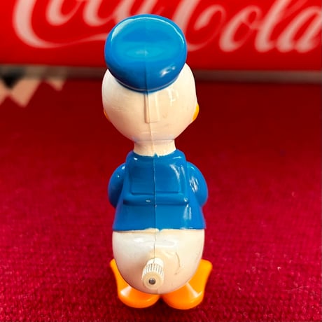 【当時モノ/ 稀少種】1977年 TOMY POCKET PETS ドナルドダック ゼンマイ歩行人形［昭和レトロ/ディズニー］