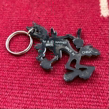 90s Looney Tunes “Wile E. Coyote” KEY RING ／ 1997年製 ワーナーブラザーズ  ワイリーコヨーテ キーホルダー