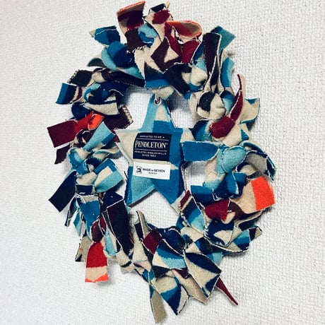 PENDLETON×MB7r WALL WREATH "BIG THUNDER SCARLET"② / ペンドルトン コラボ ウォール リース ”ビッグサンダー スカーレット”②