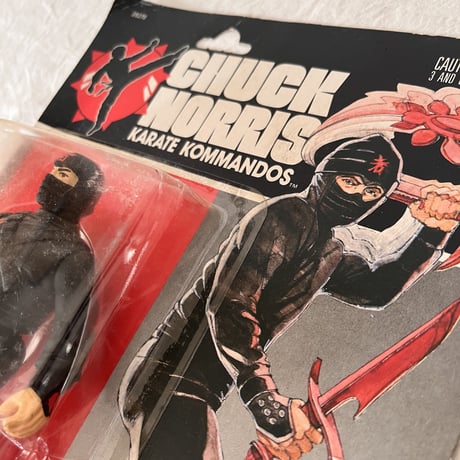 【当時モノ/ 未開封デッドストック】1986年 ケナー チャック・ノリス カラテ・コマンドー “NINJA WARRIOR“［アメトイ/激レア］
