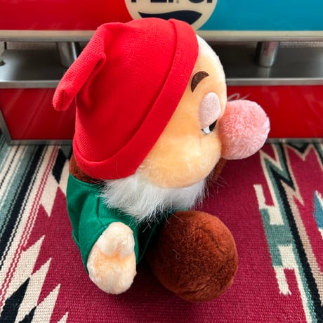 1980s Walt Disney TDL “Seven Dwarfs” PLUSH DOLLS w/Flasher ／1980年代製 TDL限定 “7人のこびと” 紙タグ付き ぬいぐるみ 2体セット