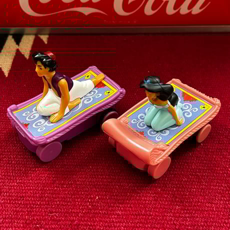 00s McDonald HAPPY MEAL TOY “ALADDIN”／ 2004年製 マクドナルドハッピーミール 「アラジン」　アラジン／ジャスミン