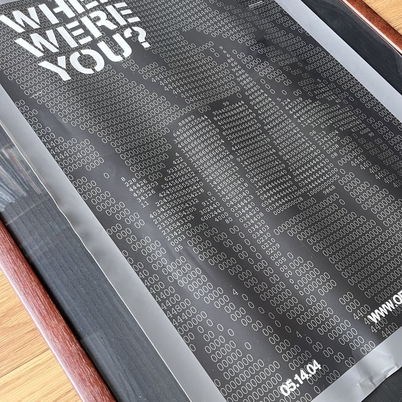 2004 NIKE x RECON “WHERE WERE YOU?” USA POSTER