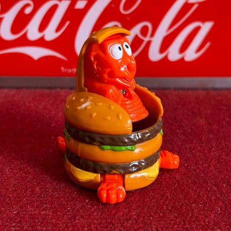 【当時モノ/ 稀少種】1990年 マクドナルド ハッピーセット “ビッグマック・オー・サウル・レックス” 変形トイ［平成レトロ雑貨/McDonald's］