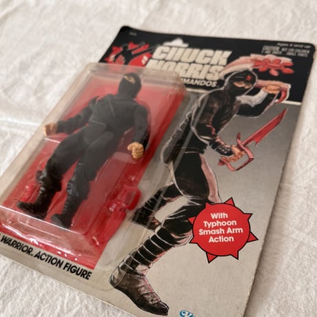 【当時モノ/ 未開封デッドストック】1986年 ケナー チャック・ノリス カラテ・コマンドー “NINJA WARRIOR“［アメトイ/激レア］