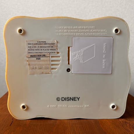 【当時モノ/ 稀少種】1997年 テルコ社製 Disney公式 “動くミッキーサンタ" ［アメトイ/ 動作確認済み］