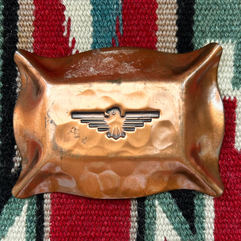 VINTAGE ASH TRAY “Thunderbird”/ Gregori Copper