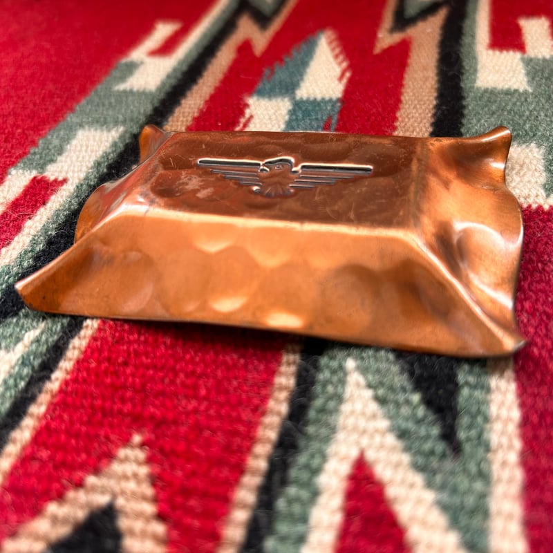VINTAGE ASH TRAY “Thunderbird”/ Gregori Copper