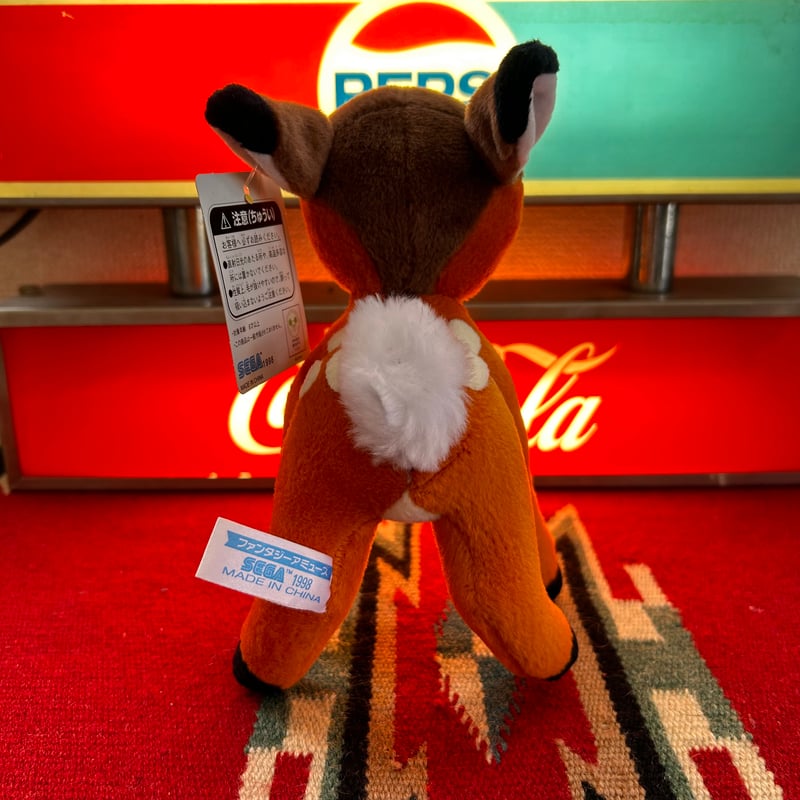 90s Walt Disney バンビ ぬいぐるみ “SEGA BAMBI”/ 1997年 タ 90s Walt Disney バンビ ぬいぐるみ “SEGA BAMBI”/ 1997年 タ