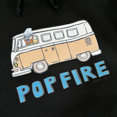 POPFIRE©︎ x MADE BY SEVEN -REUSE- HOODED SWEAT SHIRTS / 愛犬とお揃いで愉しむ “BUS”